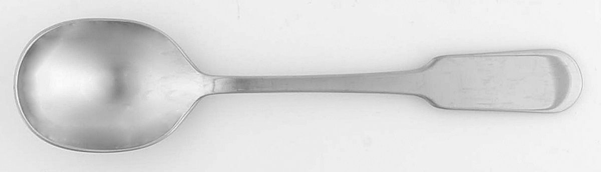 Jax (Stainless) Place/Oval Soup Spoon by Crate & Barrel Flatware-1