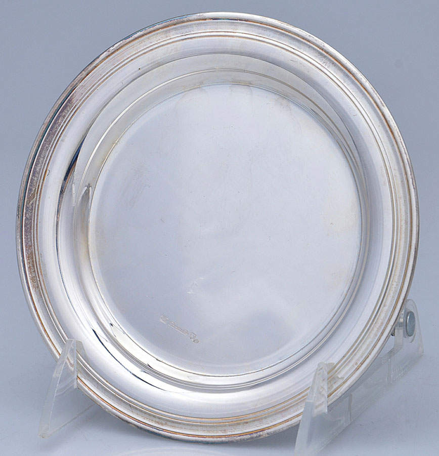 Albi (Silverplate, Hollowware) Wine Bottle Coaster by Christofle France-1