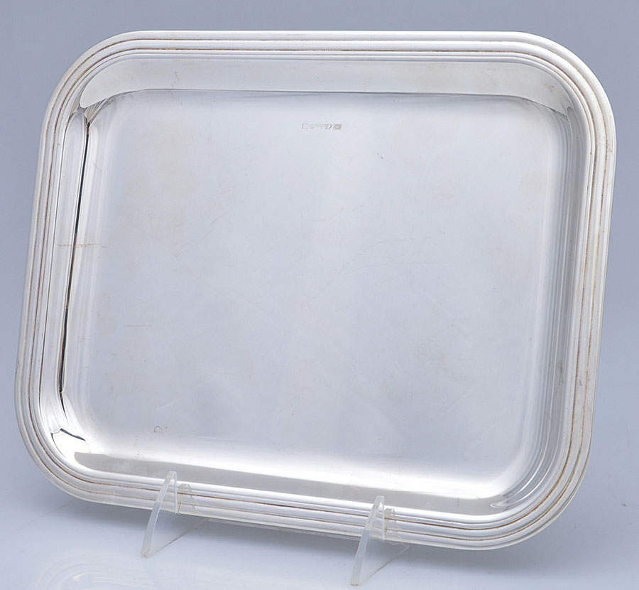 Albi (Silverplate, Hollowware) 10" Rectangular Tray by Christofle France-1