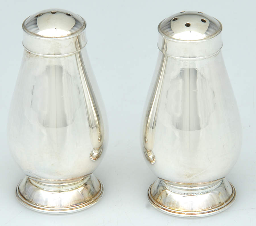 Albi (Silverplate, Hollowware) Salt and Pepper Set by Christofle France-1