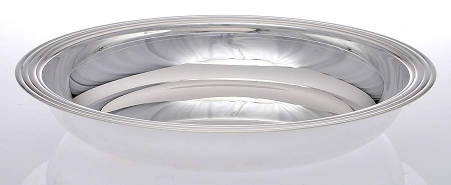 Albi (Silverplate, Hollowware) 10" Round Vegetable Bowl by Christofle France-1