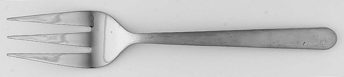Penelope Sand (Stainless) Medium Solid Cold Meat Serving Fork by Cambridge Silver-1