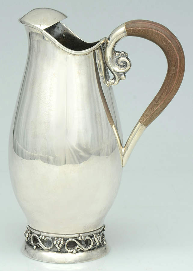 CM22 (Sterling, Hollowware) Ice Lip Water Pitcher by Codan (Mexico)-1