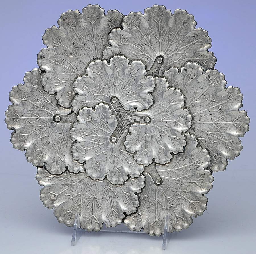 Pewter Hollowware 9" Salad Plate by Cipolla Silver-1
