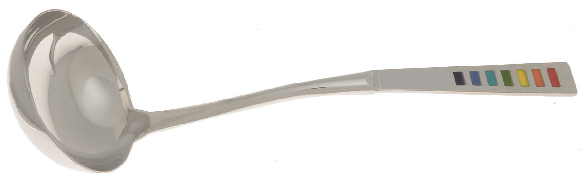 Fiesta-Celebration (Stainless) Soup Ladle with Stainless Bowl HC by Cambridge Silver-1