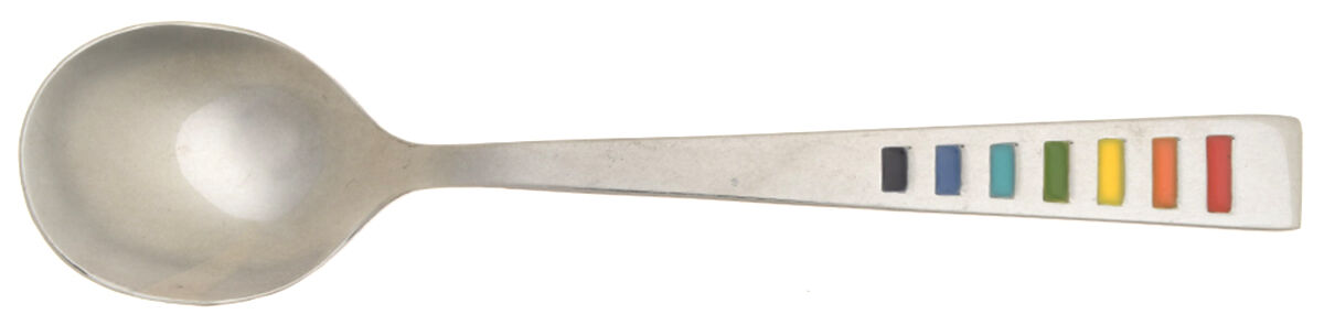 Fiesta-Celebration (Stainless) Round Bowl Soup Spoon (Cream Soup) HC by Cambridge Silver-1
