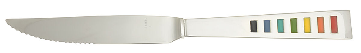 Fiesta-Celebration (Stainless) Steak Knife Individual Hollow, Serrate HC by Cambridge Silver-1