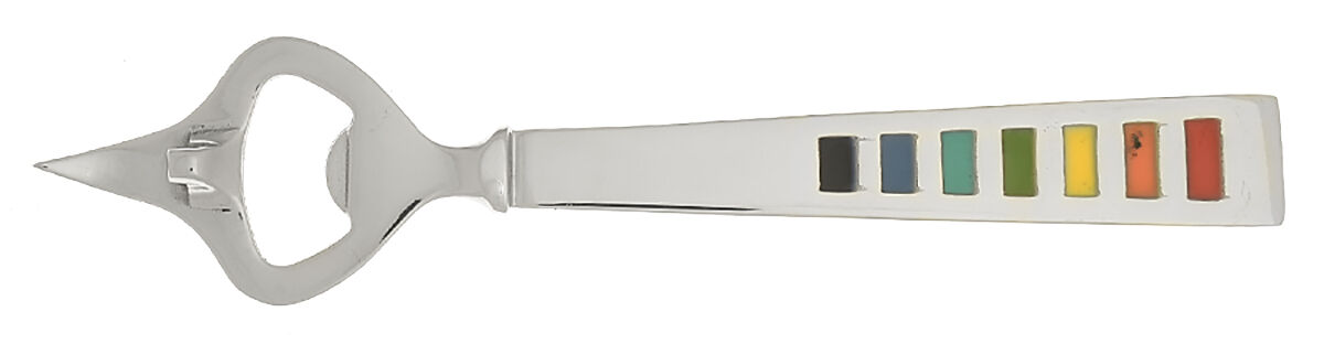 Fiesta-Celebration (Stainless) Bottle/Can Opener with Stainless Bowl HC by Cambridge Silver-1