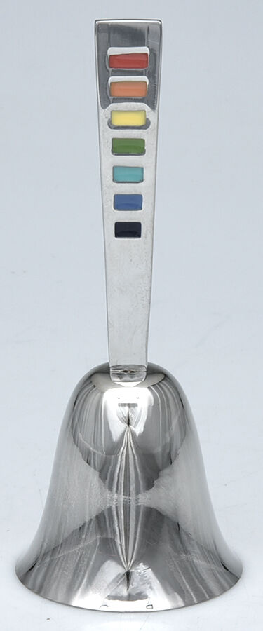 Fiesta-Celebration (Stainless) Bell Large with Stainless Bowl HC by Cambridge Silver-1