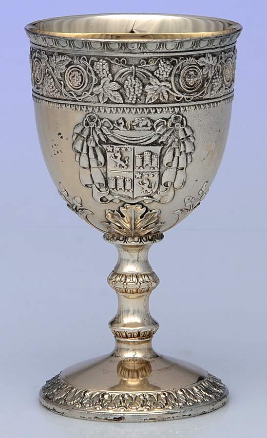 C5C1 (Silverplate, Hollowware) Wine Goblet by Corbell & Co-1