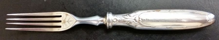 CTF22 (Silverplate) Dessert Fork by Christofle France-1