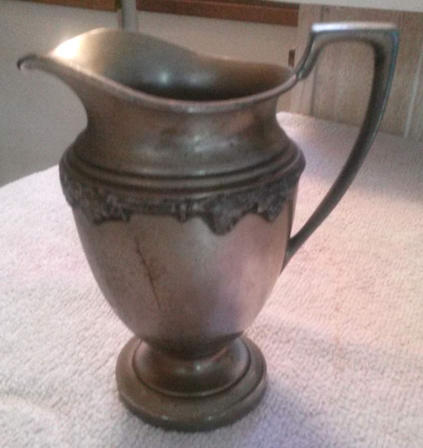 6252 (Silverplate, Hollowware) Silverplate Water Pitcher by Crescent Silverware-1