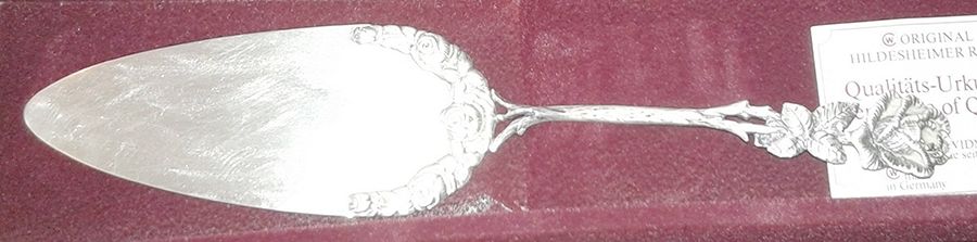 Hildesheimer Rose (Silverplate) Solid Pastry Server by Christoph Widmann-1
