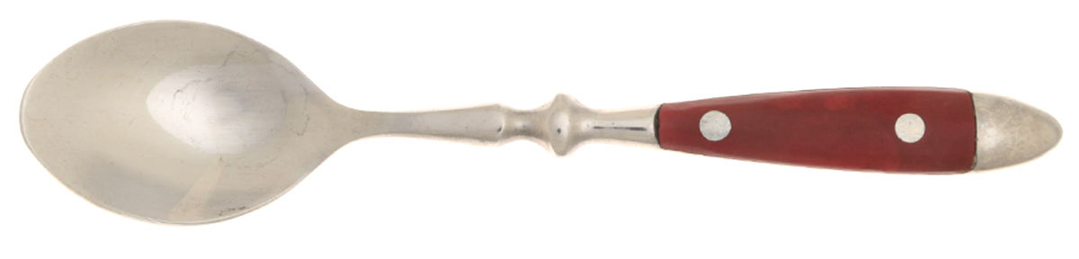 Bistro Red (Stainless) Teaspoon by Chefs-1