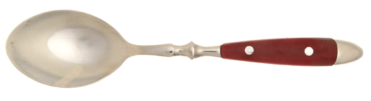 Bistro Red (Stainless) Place/Oval Soup Spoon by Chefs-1