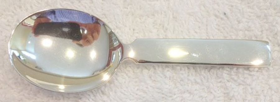 CRT12 (Sterling) Straight Handle Baby Spoon by Cartier-1