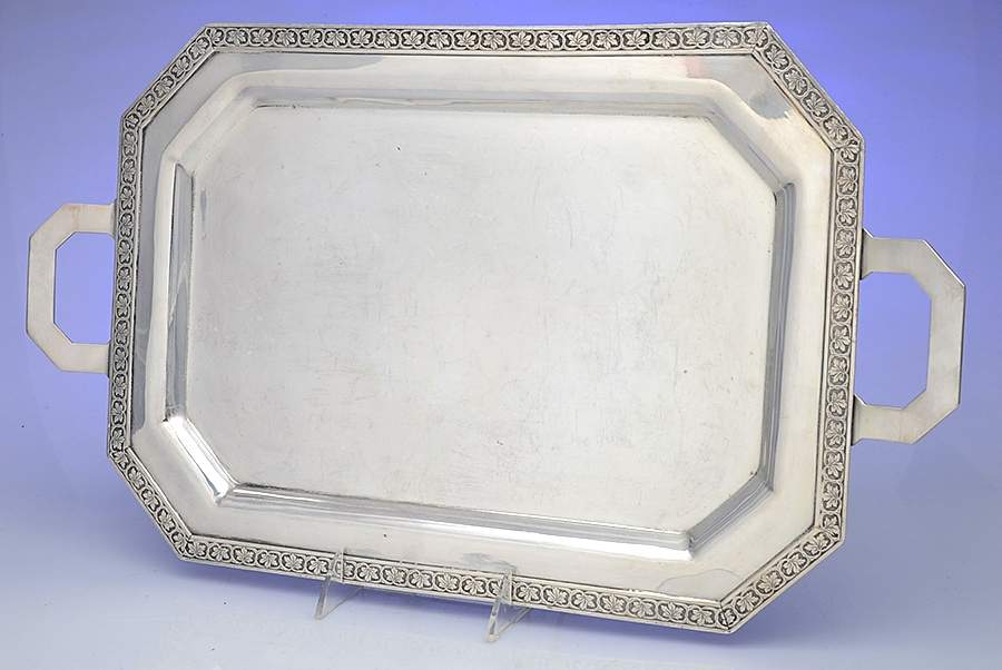 951 (Silverplate, Hollowware) Large Silverplate Waiter Tray by Colonial Silver -1