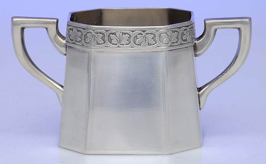 951 (Silverplate, Hollowware) Silverplate Open Sugar Bowl by Colonial Silver -1
