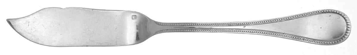 Perles (Silverplate) Individual Solid Fish Knife by Christofle France-1