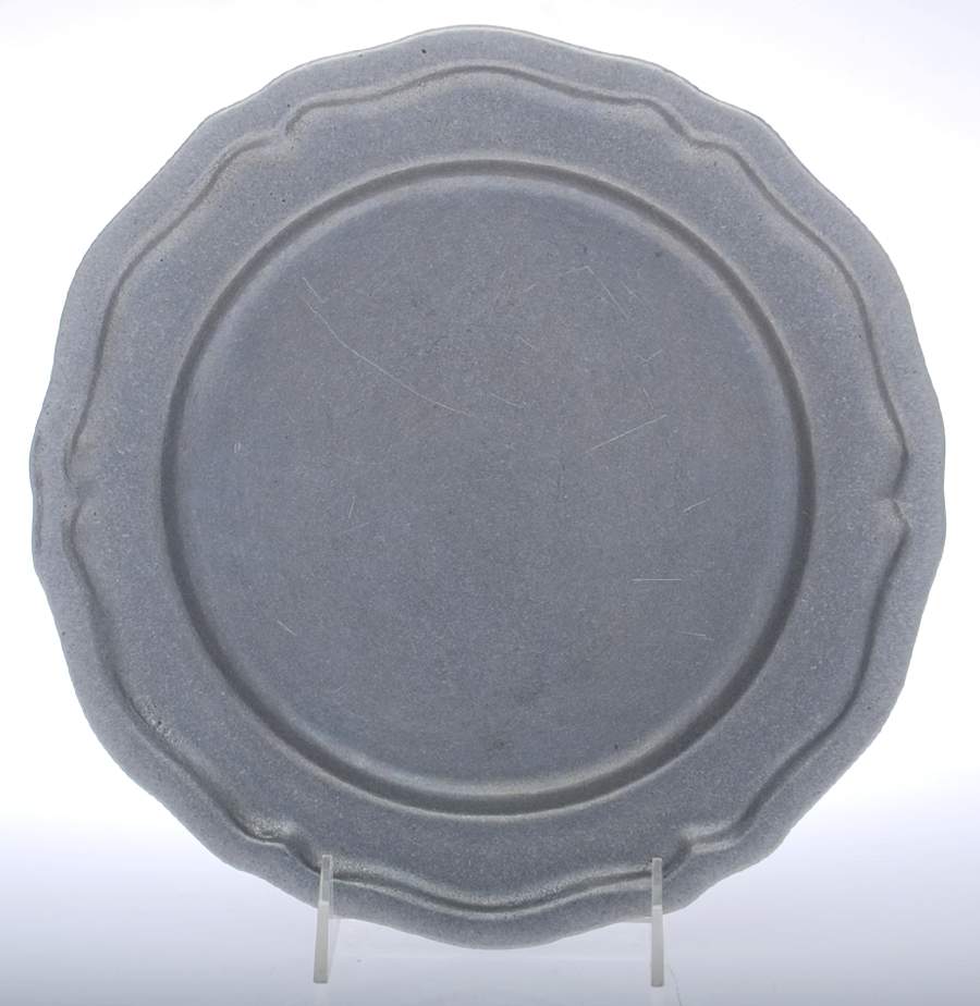 Pewter Hollowware Dinner Plate by Carson Castings-1