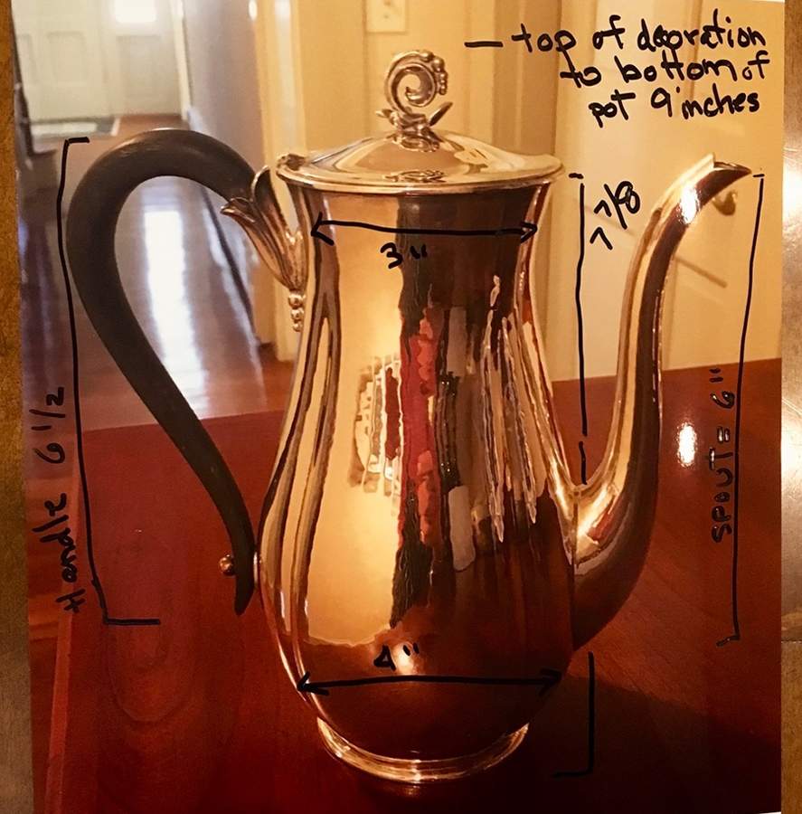 S59 (Sterling, Hollowware) Coffee Pot by Cellini-1