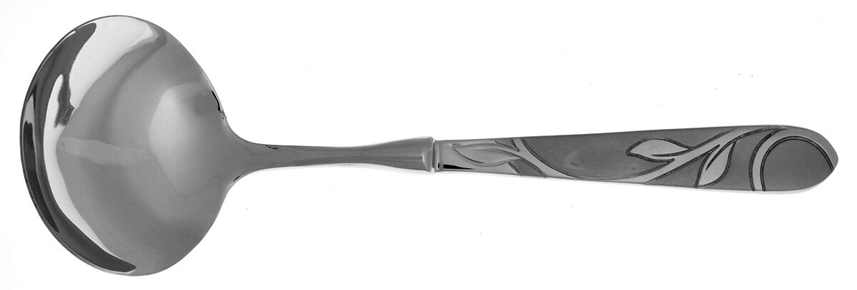 Zehira Frost (Stainless) Gravy Ladle with No Spout Stainless Bowl HC by Cambridge Silver-1
