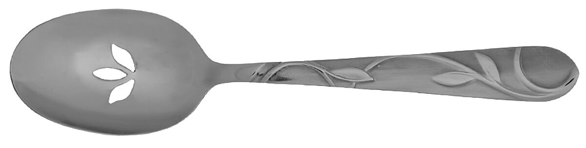 Zehira Frost (Stainless) Pierced Tablespoon (Serving Spoon) by Cambridge Silver-1