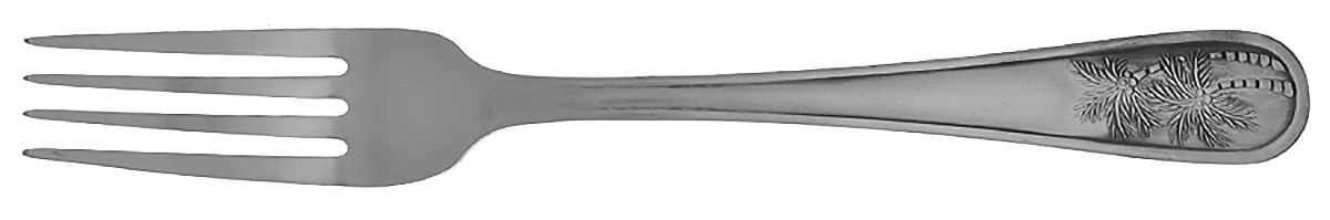 Palm Tree Satin (Stainless) Fork by Cambridge Silver-1