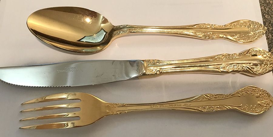 CAO1G (Gold Electroplate) Teaspoon by Capco-1
