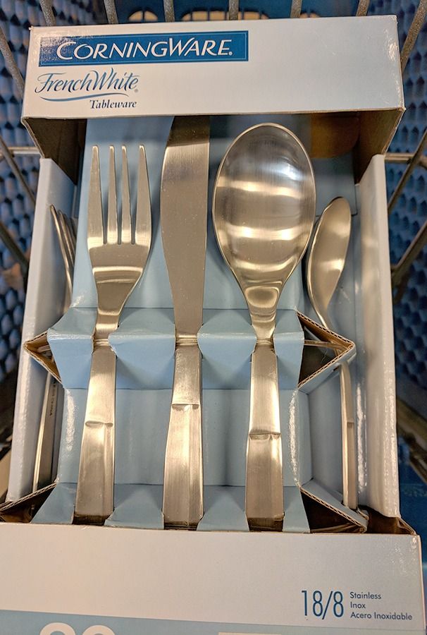 French White (Stainless) Fork by Corningware-1