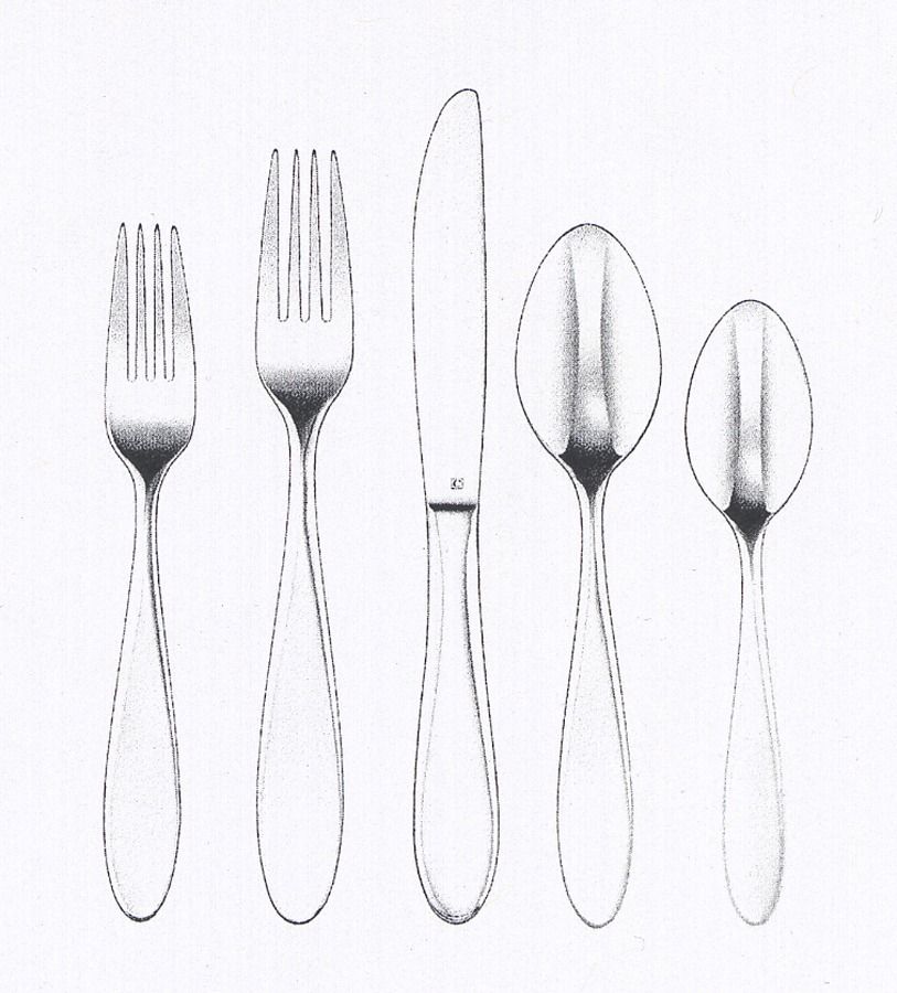 Isabella (Stainless) Fork by Cuisinart Flatware-1