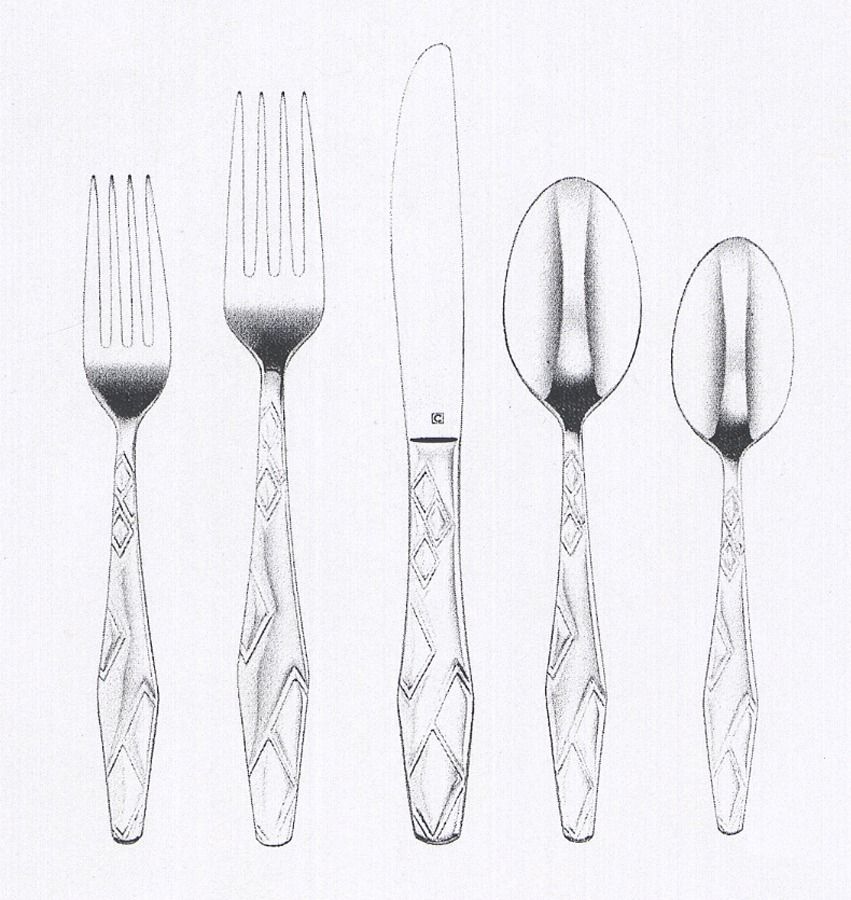 Pisa (Stainless) Fork by Cuisinart Flatware-1