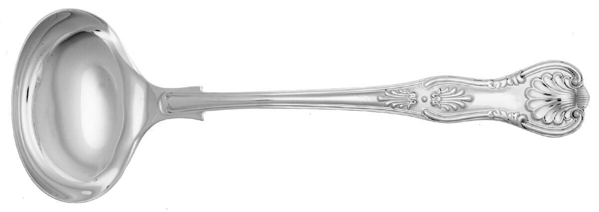 English King (Sterling) Solid Gravy Ladle by Cooper Bros & Sons-1
