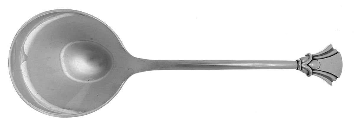 COH31 (Sterling) Solid Compote Serving Spoon by Cohr-1