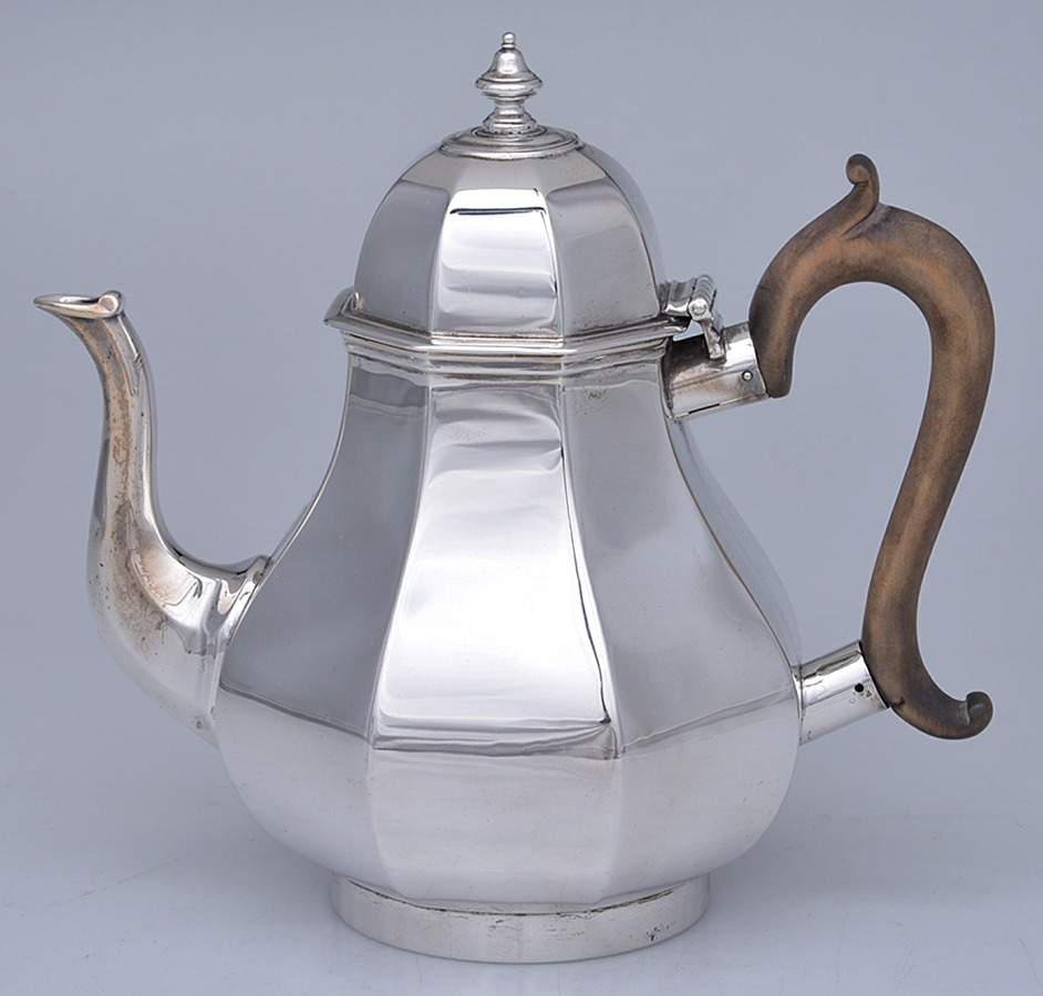 C0A2 (Sterling, Hollowware) Teapot by Charles Stuart Harris-1