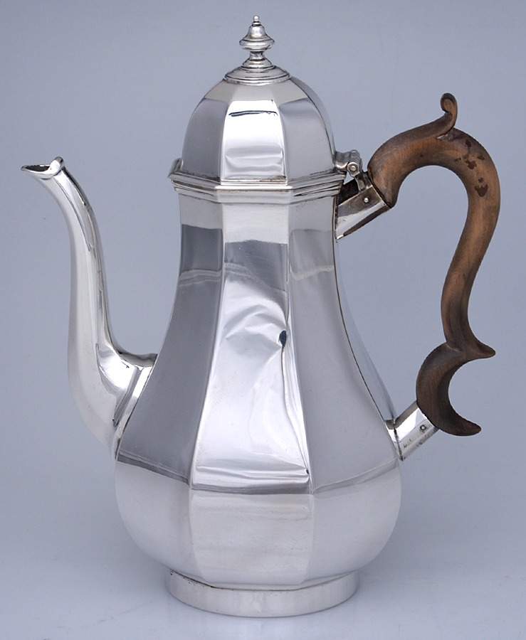 C0A2 (Sterling, Hollowware) Coffee Pot by Charles Stuart Harris-1