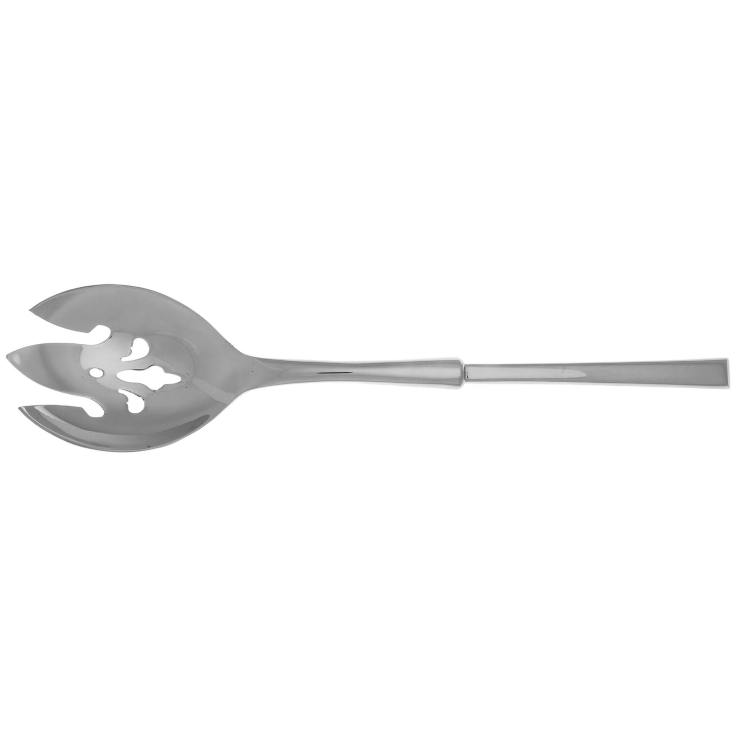 Cortland (Stainless) Salad Serving Fork with Stainless Prongs HC by Crate & Barrel Flatware-1