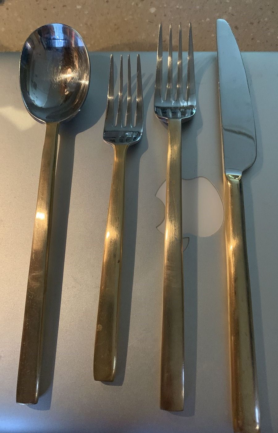 CBS142 (Gold Electroplate) Fork by Cambridge Silver-1
