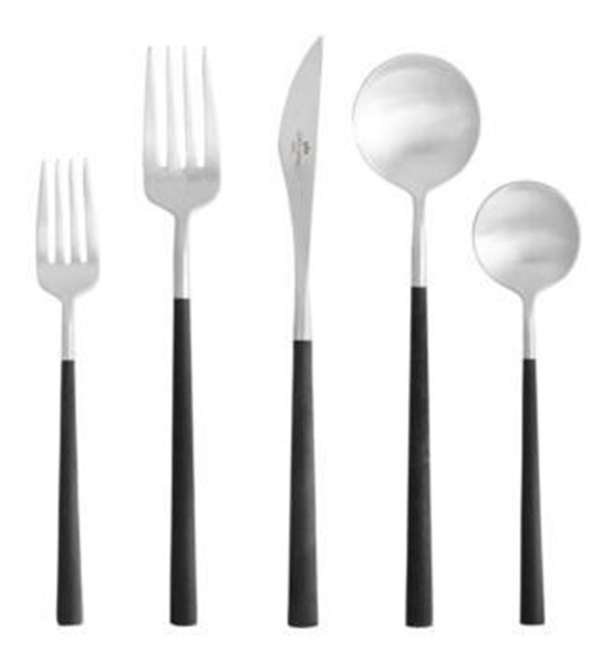 Mito Black (Stainless) Fork by Costa Nova Flatware-1