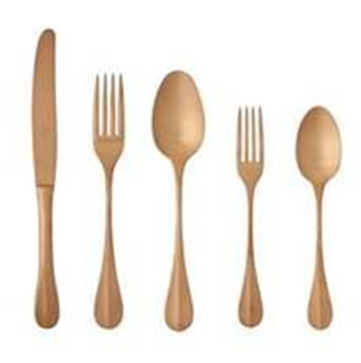Nau Copper (Stainless, Copper Plate) Fork by Costa Nova Flatware-1