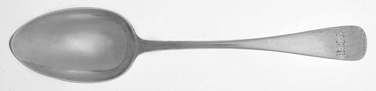 CQB6 (Sterling) Monogrammed Oval Dessert/Soup Spoon by Charles Boyton&Son-1