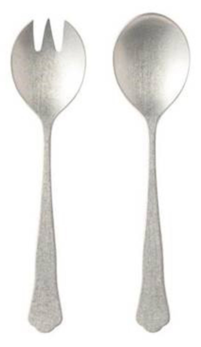 Prado (Stainless) (2 Pc) Solid Salad Set by Costa Nova Flatware-1