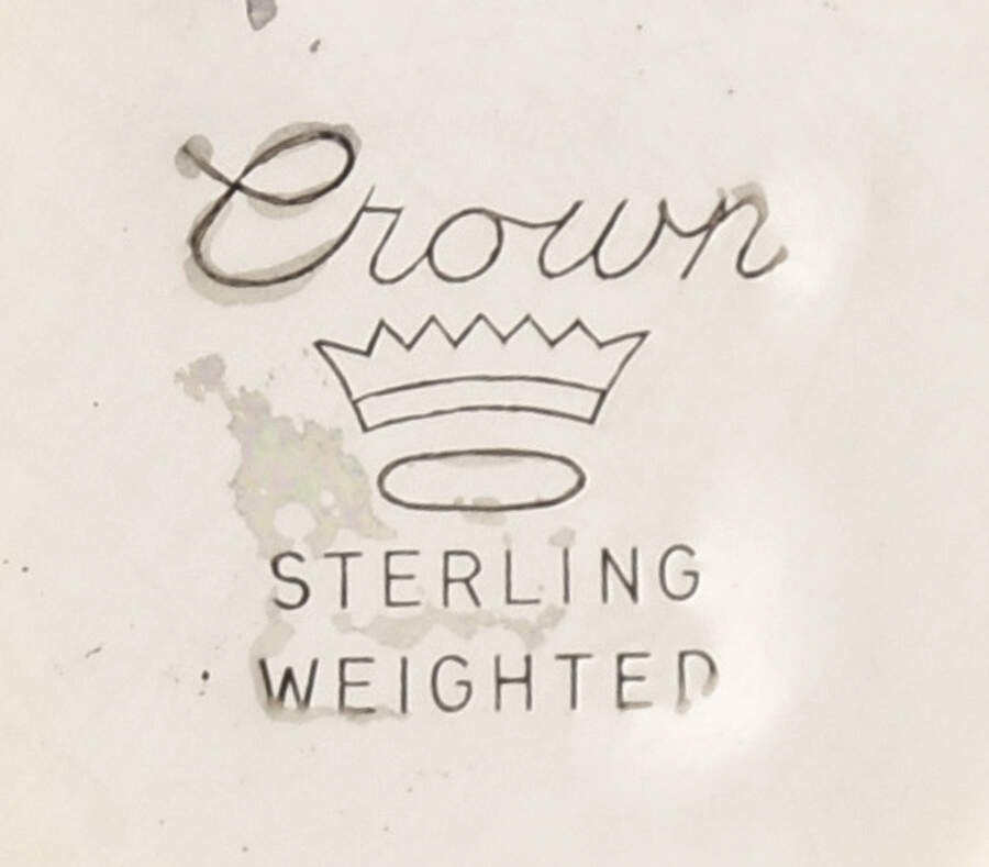 CS21 (Sterling, Hollowware) Weighted Salt and Pepper Set by Crown Silver Inc-1