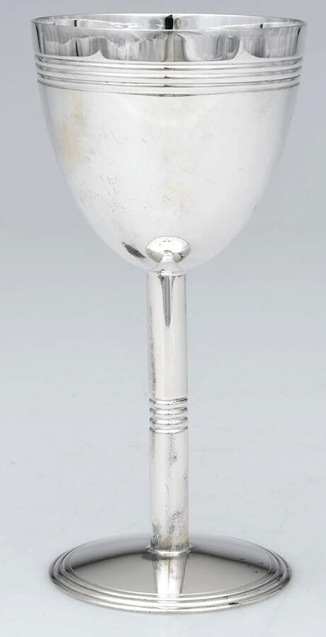 Judaique (Silverplate, Hollowware) Kiddush Cup (Goblet) by Christofle France-1