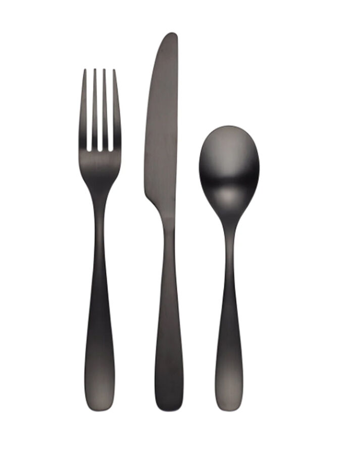 Eliana Black Satin (Stainless) Fork by Cambridge Silver-1