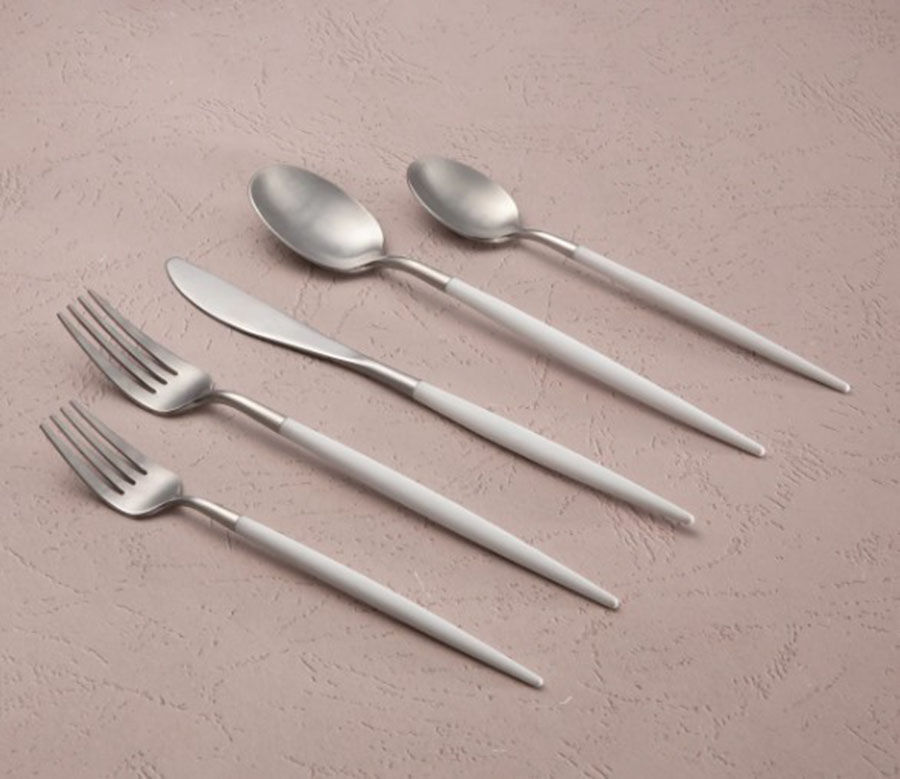 Mazzy White (Stainless) Fork by Cambridge Silver-1