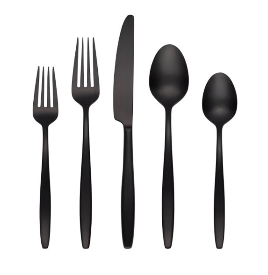 Nylah Black (Stainless) Fork by Cambridge Silver-1