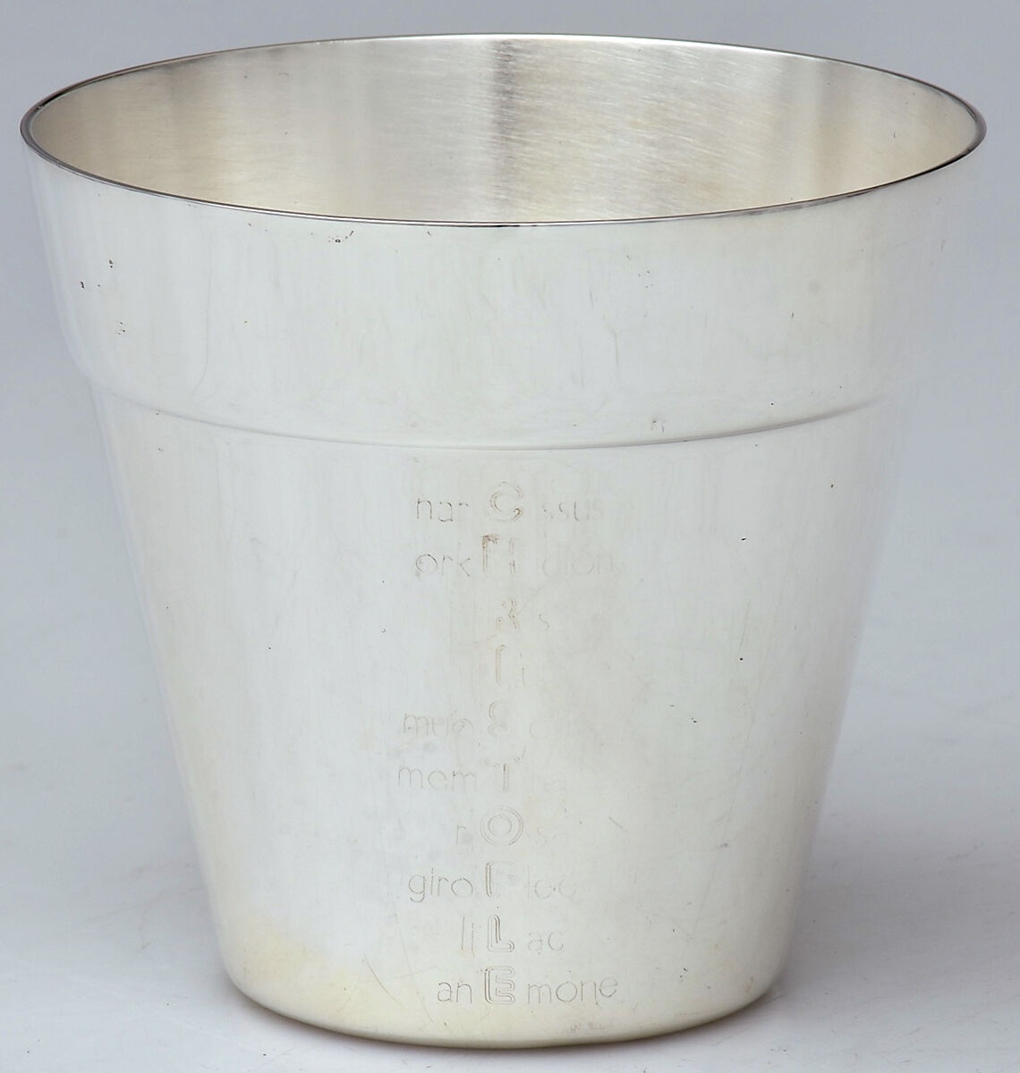 Garden Party (Silverplate, Hollowware) 3" Flower Pot by Christofle France-1