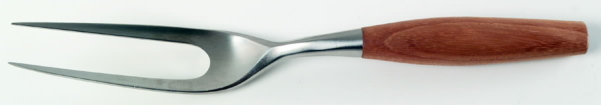 Fjord (Stainless, Germany) Large Stainless-Prong Roast Carving Fork by Dansk-1