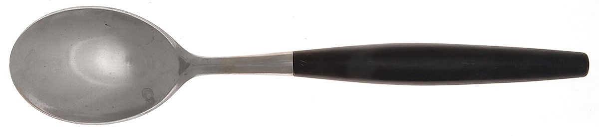 Kongo-Black (Stainless) Solid Salad Serving Spoon by Dansk-1